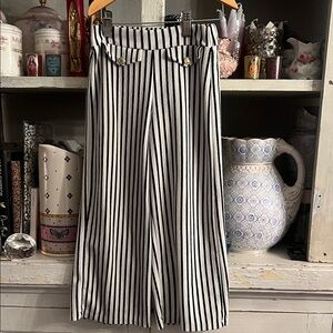 Zara Black and White Striped Kids Casual Bottoms